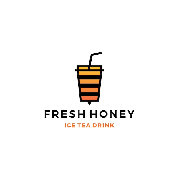 Download Free Honey Ice Tea Cup Bubble Drink Logo Premium Vector Use our free logo maker to create a logo and build your brand. Put your logo on business cards, promotional products, or your website for brand visibility.