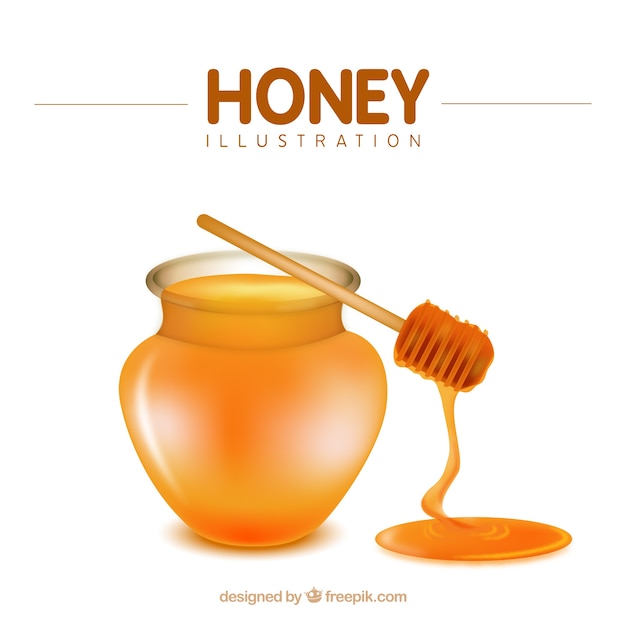 Honey illustration Vector | Free Download