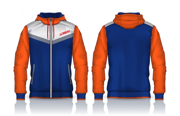 Download Hoodie shirts template.jacket design, sportswear track ...