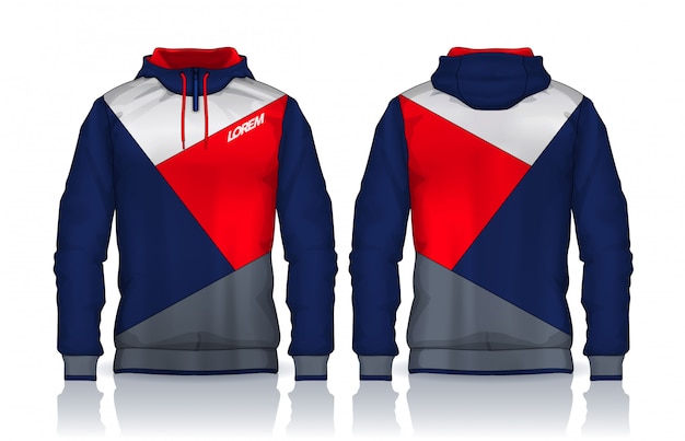 Download Premium Vector | Hoodie shirts template.jacket design ...