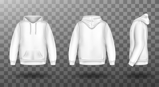 Download Download Mens Full-Zip Hoodie Mockup Back Half Side View ...