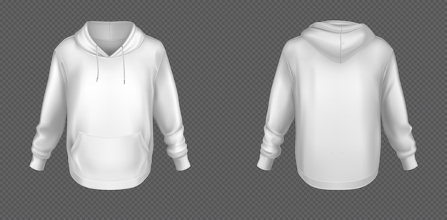 Download Hoody, white sweatshirt mock up front and back set | Free ...