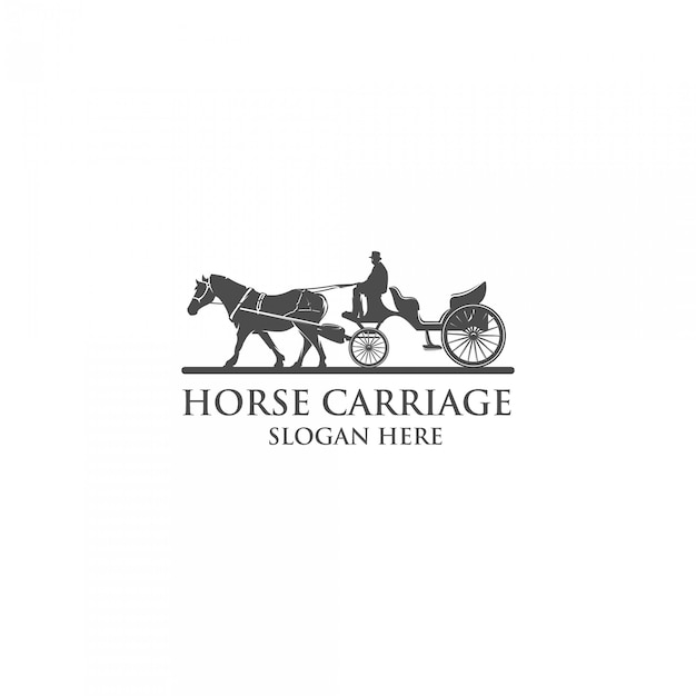Download Free Horse Carriage Silhouette Logo Premium Vector Use our free logo maker to create a logo and build your brand. Put your logo on business cards, promotional products, or your website for brand visibility.