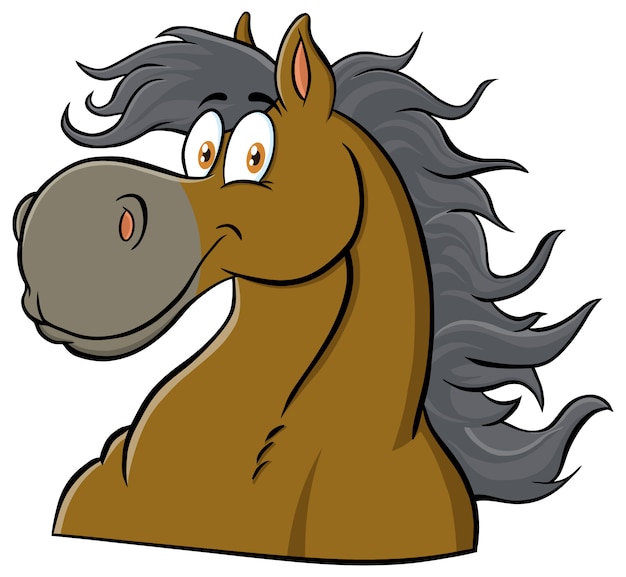 Horse head clipart set 20 files horse face horse cartoons
