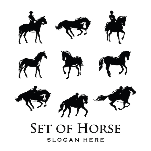 Download Free Horse Logo Silhouette Premium Vector Use our free logo maker to create a logo and build your brand. Put your logo on business cards, promotional products, or your website for brand visibility.