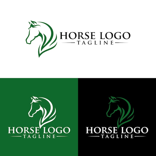 Download Free Horse Logo Template Stock Image Premium Vector Use our free logo maker to create a logo and build your brand. Put your logo on business cards, promotional products, or your website for brand visibility.