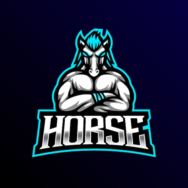 Download Free Horse Mascot Logo Esport Gaming Illustration Premium Vector Use our free logo maker to create a logo and build your brand. Put your logo on business cards, promotional products, or your website for brand visibility.