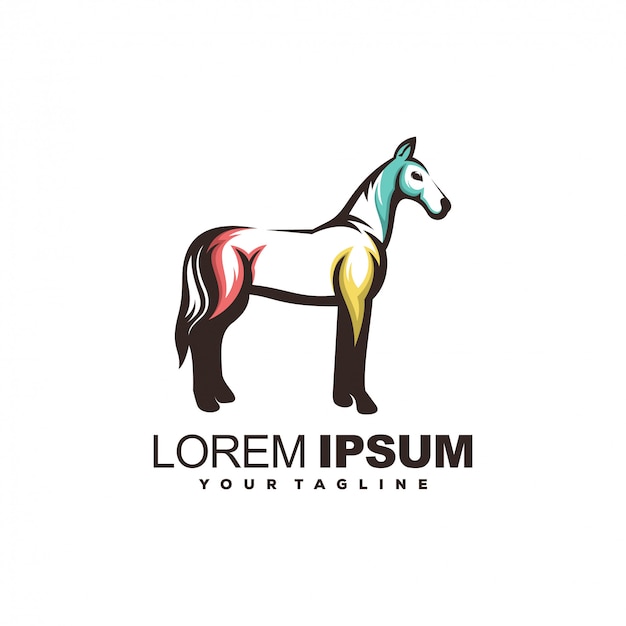 Download Free Horse Simple Color Logo Design Premium Vector Use our free logo maker to create a logo and build your brand. Put your logo on business cards, promotional products, or your website for brand visibility.