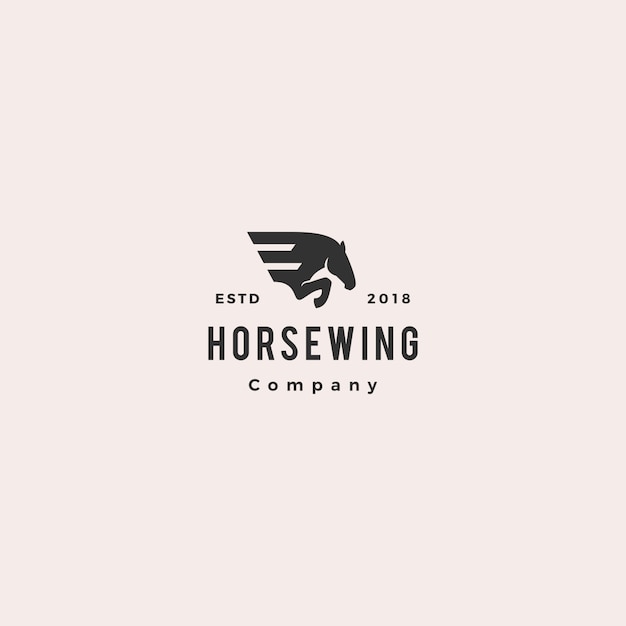 Download Free Horse Wing Pegasus Logo Hipster Premium Vector Use our free logo maker to create a logo and build your brand. Put your logo on business cards, promotional products, or your website for brand visibility.