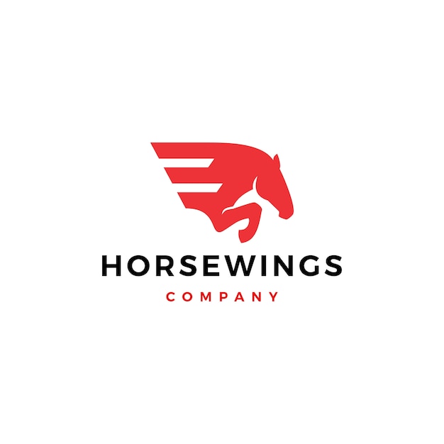 Download Red Horse Logo Company Name PSD - Free PSD Mockup Templates