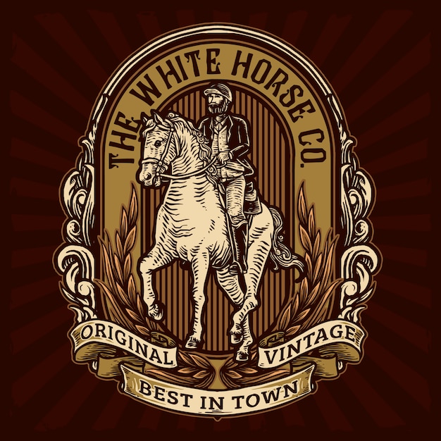 Download Free Horseman Riding A Horse For Vintage Badge Template Premium Vector Use our free logo maker to create a logo and build your brand. Put your logo on business cards, promotional products, or your website for brand visibility.