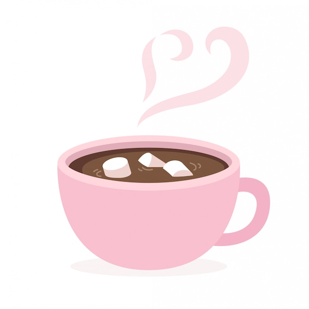 Download Hot chocolate cup Vector | Premium Download
