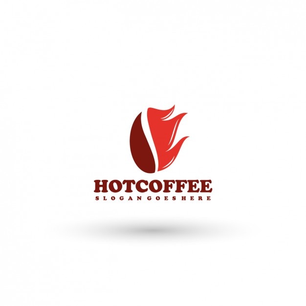 Download Free Vector | Hot coffee logo template