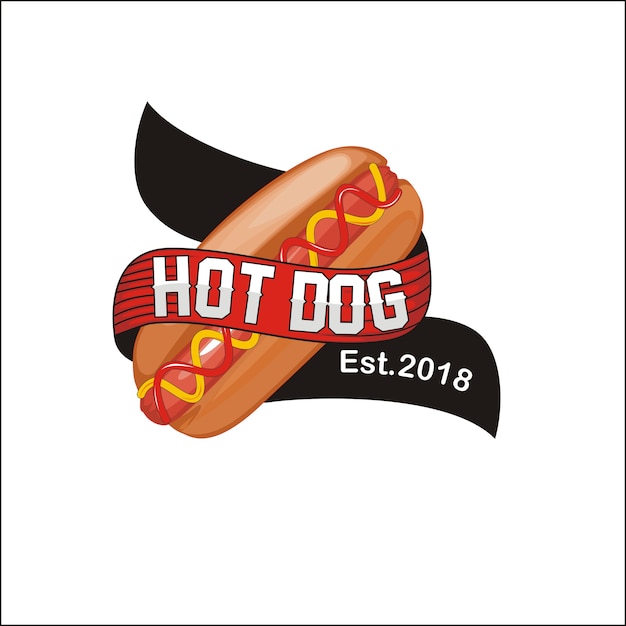 Premium Vector | Hot dog logo