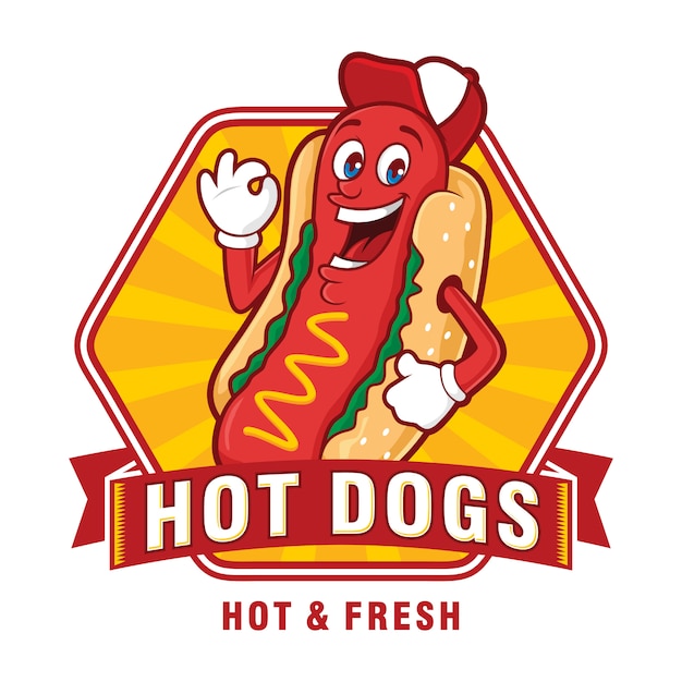 Download Free Hot Dogs Logo Design With Funny Characters Premium Vector Use our free logo maker to create a logo and build your brand. Put your logo on business cards, promotional products, or your website for brand visibility.
