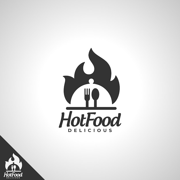 Premium Vector | Hot food logo