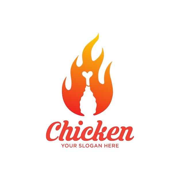 Download Free Hot Fried Chicken Logo Premium Vector Use our free logo maker to create a logo and build your brand. Put your logo on business cards, promotional products, or your website for brand visibility.