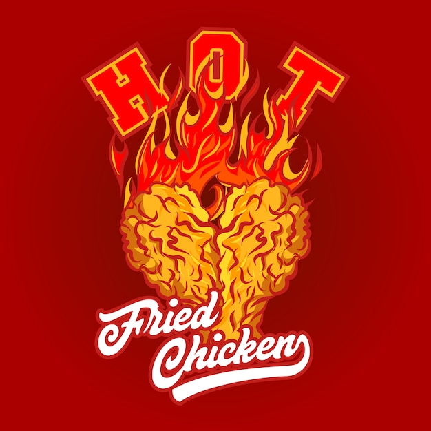 Download Free Hot Fried Chicken Premium Vector Use our free logo maker to create a logo and build your brand. Put your logo on business cards, promotional products, or your website for brand visibility.