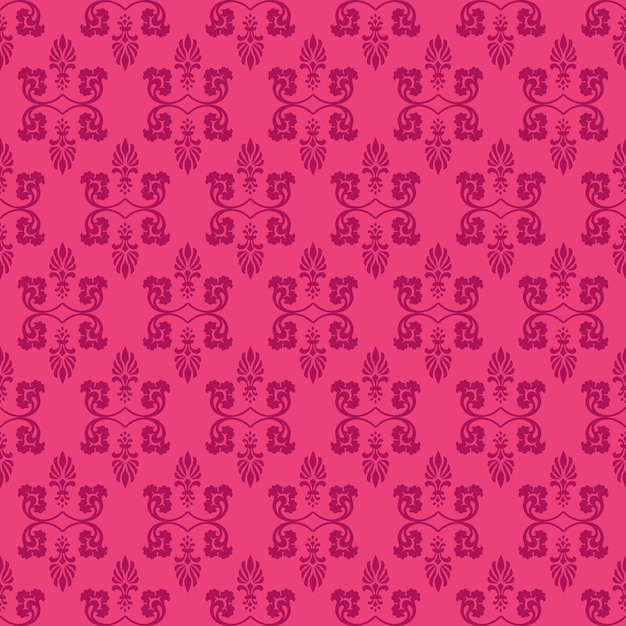 Premium Vector | Hot pink ornamental swirl background with aubergine