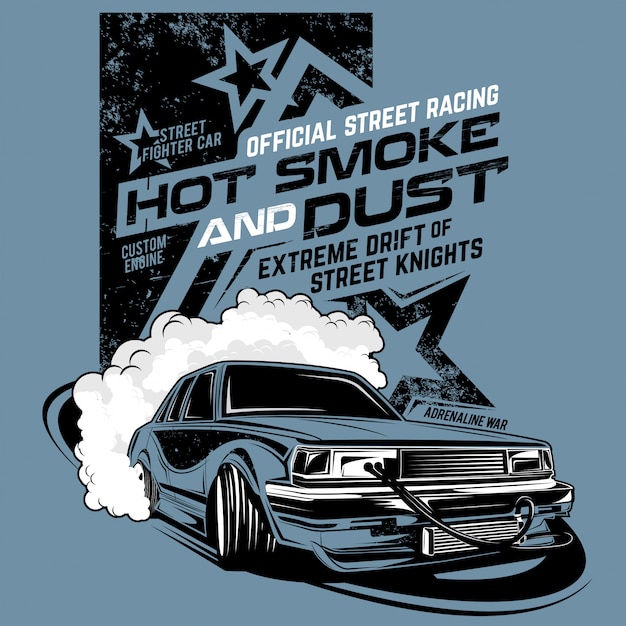 Download Free Hot Smoke And Dust Illustration Of Drift Car Premium Vector Use our free logo maker to create a logo and build your brand. Put your logo on business cards, promotional products, or your website for brand visibility.