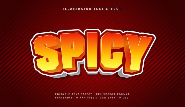 Premium Vector Hot Spicy Text Logo Font Effect - vrogue.co