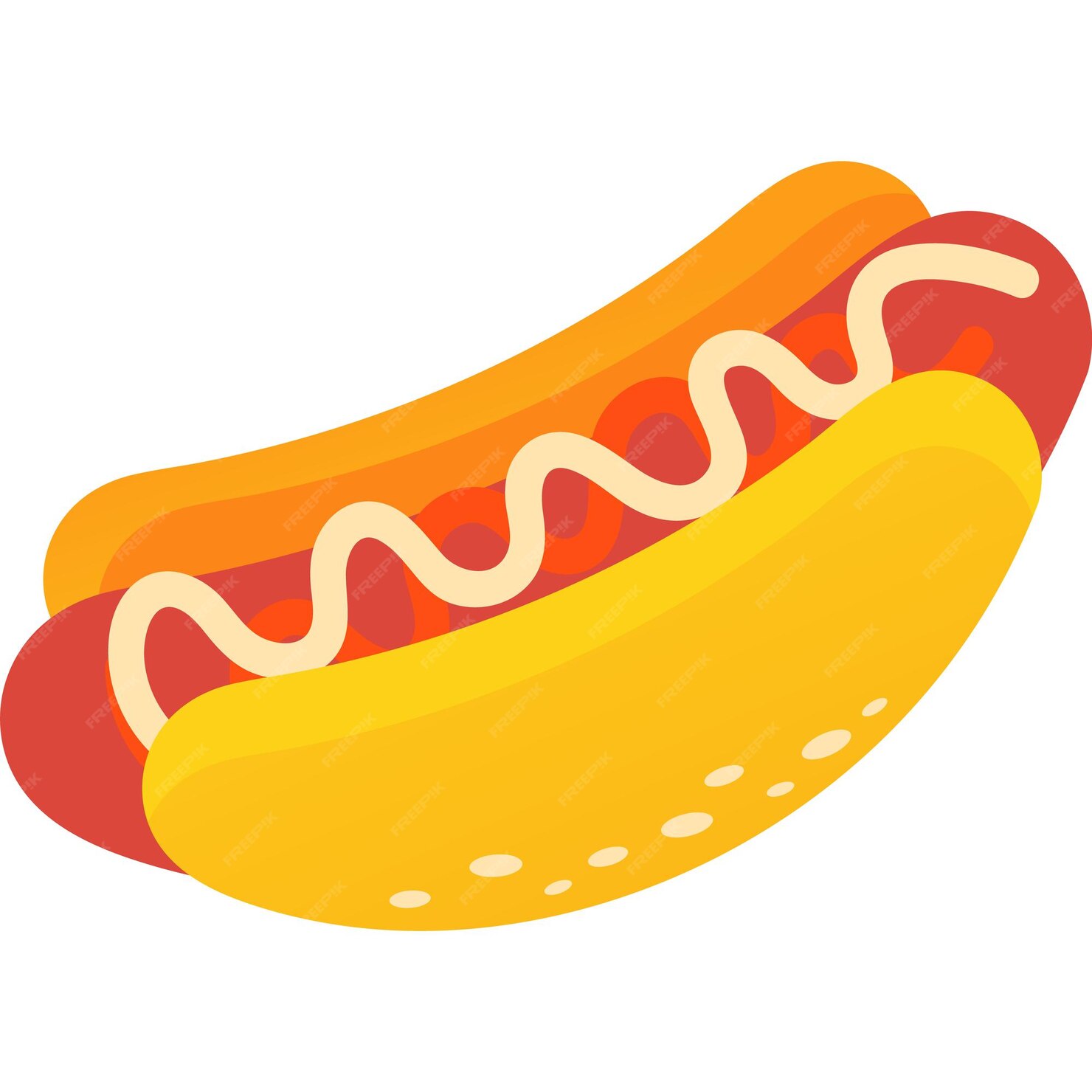 Premium Vector | Hotdog icon fastfood menu vector isolated on white