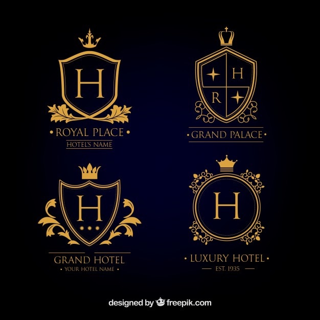 Hotel logotype collection Vector | Free Download