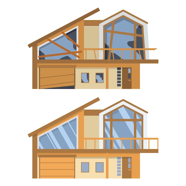 before and after house clipt art