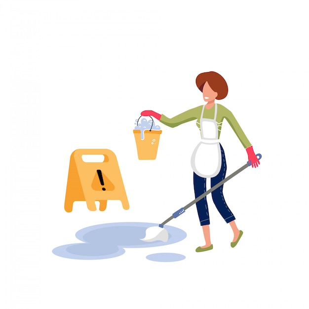 Premium Vector | House cleaning illustration