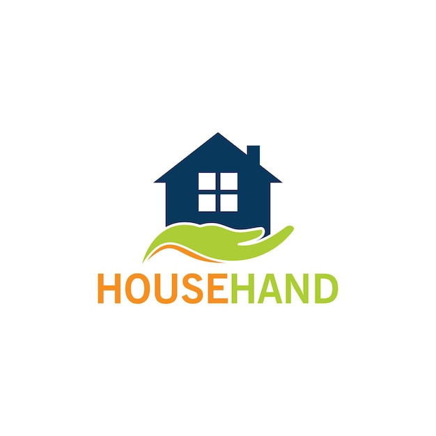Premium Vector | House hand logo template design