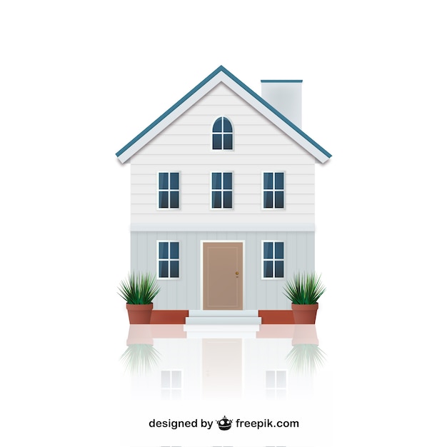 house illustration vector free download