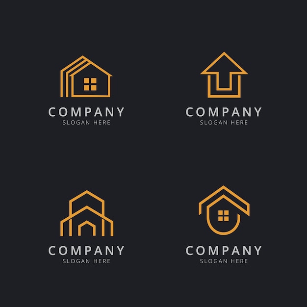 Premium Vector | House logo template design