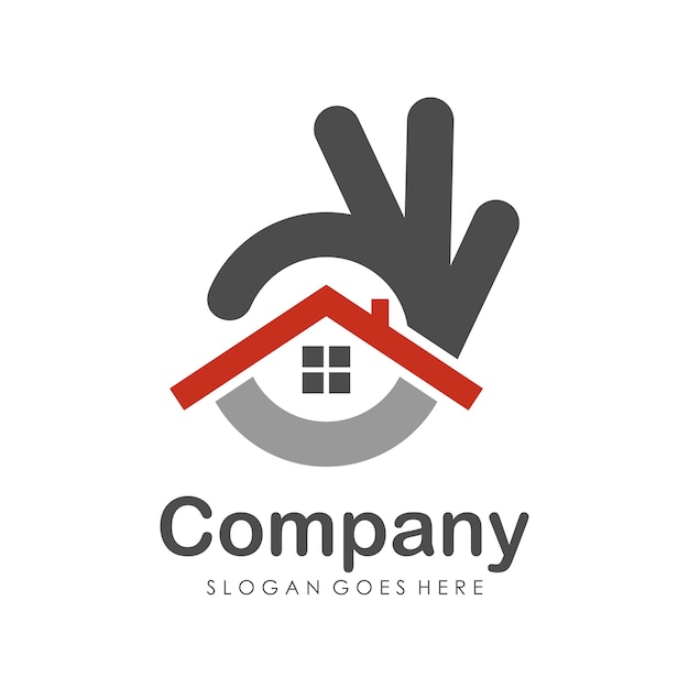  House and real estate logo design template