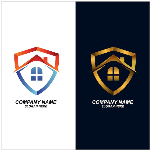 Download Free House Shield Logo Design Vector Premium Vector Use our free logo maker to create a logo and build your brand. Put your logo on business cards, promotional products, or your website for brand visibility.