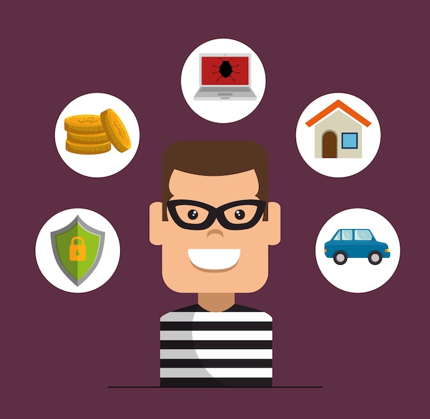 Download Free House Thief Security Protection Insurance Premium Vector Use our free logo maker to create a logo and build your brand. Put your logo on business cards, promotional products, or your website for brand visibility.