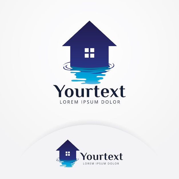Download Free House Water Logo Premium Vector Use our free logo maker to create a logo and build your brand. Put your logo on business cards, promotional products, or your website for brand visibility.