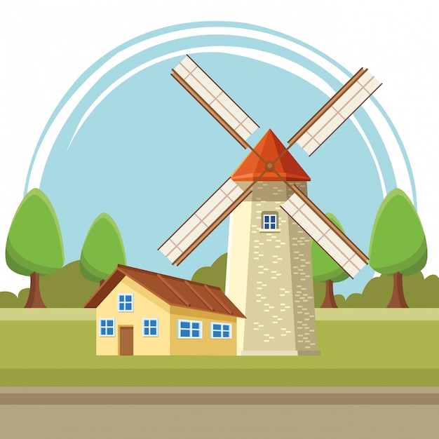 Free Free Home With Windmill Svg 563 SVG PNG EPS DXF File