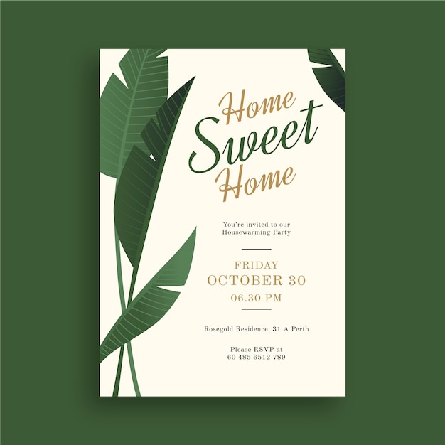 Free Vector Housewarming Party Invitation