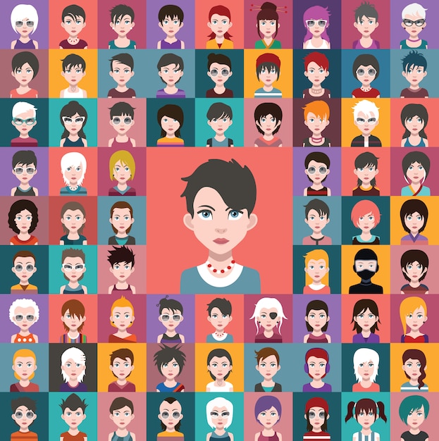 Human avatars collection