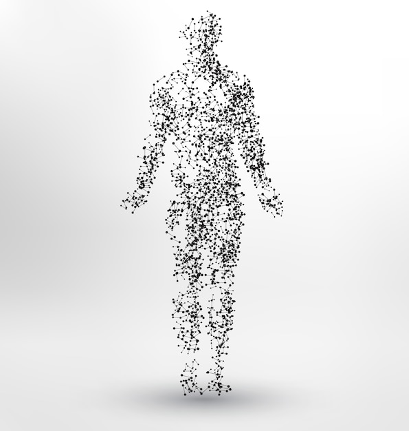 Download Free Vector | Human body shape background design