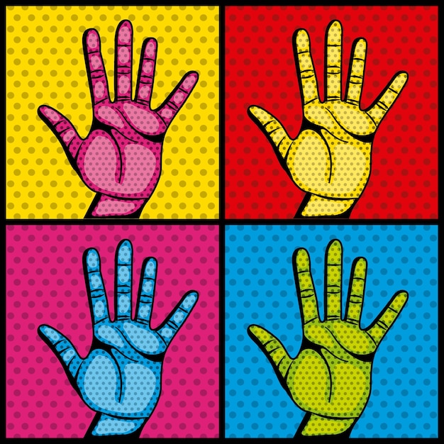 Download Human hand design | Premium Vector