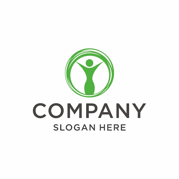 Premium Vector | Human health logo design free vector