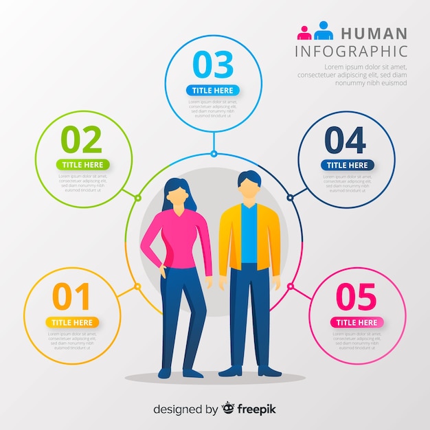 Free Vector | Human infographic