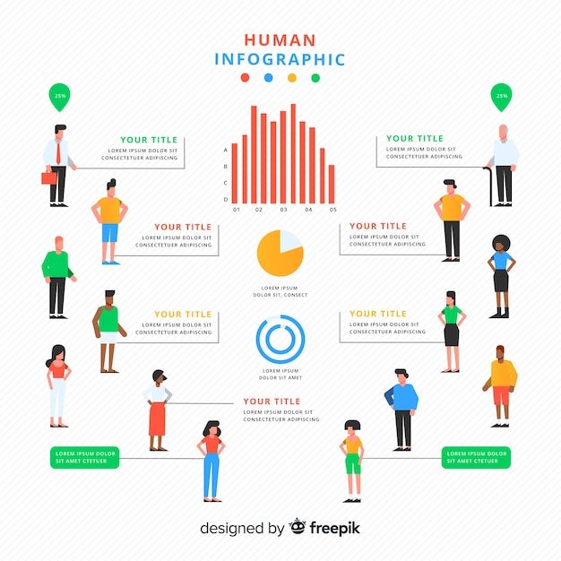human infographic icons