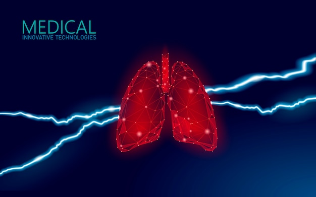 人間の肺疾患予防医学のコンセプト 呼吸器ウイルス感染は危険を冒します 痛みを伴う病気の医療療法結核病院ポスターテンプレートイラスト プレミアムベクター