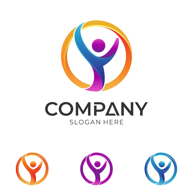 Download Free Human Or Person Silhouette In Circle Shape Logo Design Premium Use our free logo maker to create a logo and build your brand. Put your logo on business cards, promotional products, or your website for brand visibility.