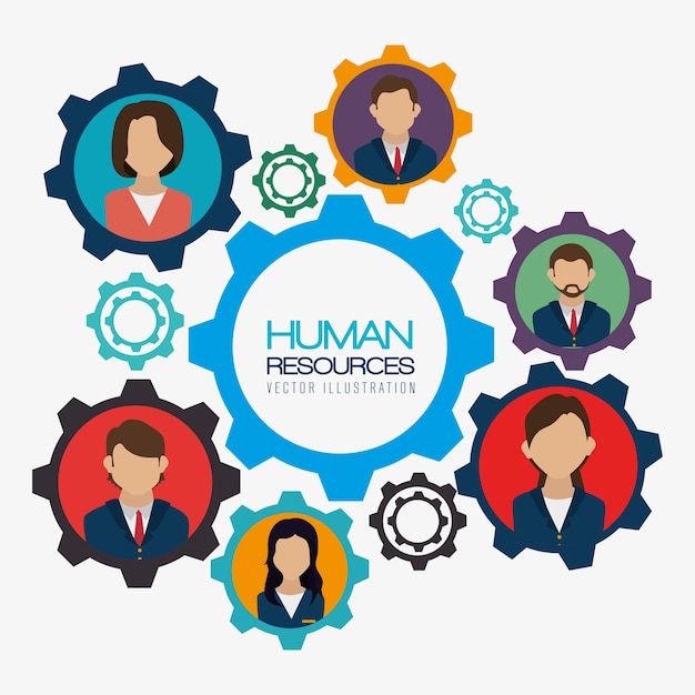 Premium Vector Human Resources Design