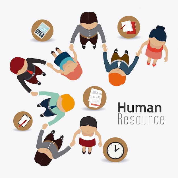 Premium Vector | Human resources design.