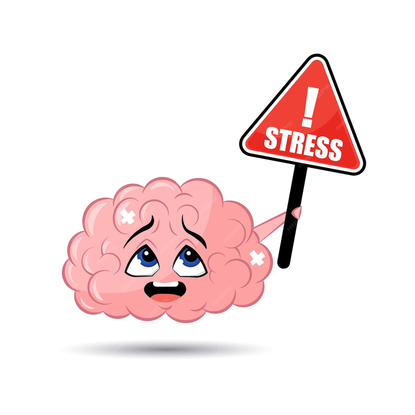 Premium Vector | Human stress response system. cartoon vector ...