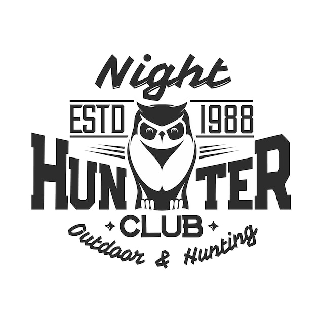 Download Free Hunter Club T Shirt Print Wild Owl Bird Premium Vector Use our free logo maker to create a logo and build your brand. Put your logo on business cards, promotional products, or your website for brand visibility.